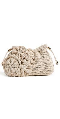 Ulla Johnson Lali Floral Pouch Cowrie One Size