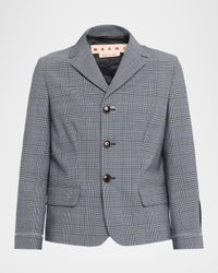 Check Single-Breasted Jacket