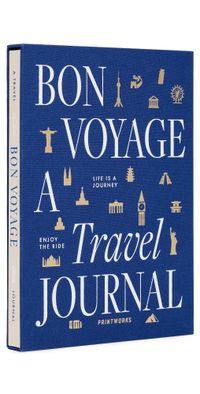 Printworks Bon Voyage Travel Journal Blue/Beige One Size
