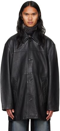HOPE Blouson Delusion noir en cuir