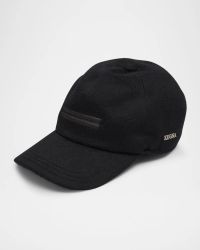 Men's Oasi Cashmere and Wool Baseball Cap