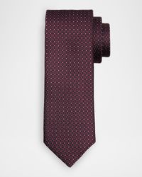 Men's Micro-Box Silk Jacquard Tie