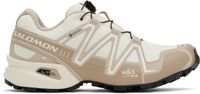 Salomon Beige & Off-White Speedcross 3 GORE-TEX Sneakers