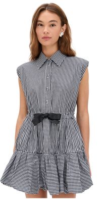 Sea Neci Gingham T-Shirt Bubble Mini Dress Multi XL