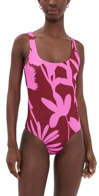 Eywasouls Malibu Aurora One Piece Red Wine Pink Delight XS