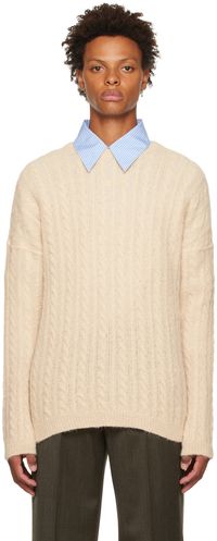 OUR LEGACY Beige Popover Sweater