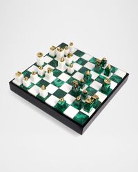 Malachite Chess Set