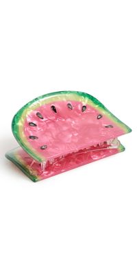 By Adina Eden Watermelon Slice Hair Claw Clip Red One Size