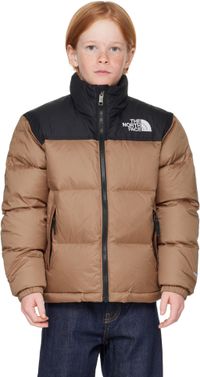 The North Face Kids Big Kids Taupe & Black 1996 Retro Nuptse Down Jacket