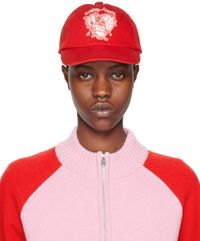 We11done Red Character Print Cap