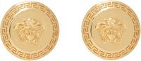 Versace Gold Tribute Medusa Stud Earrings