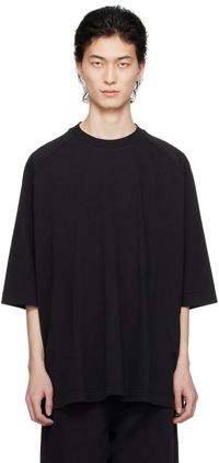 CASEY CASEY Black Big Rag T-Shirt