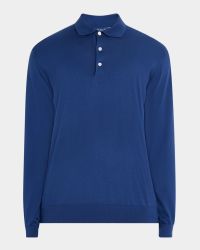 Men's Mariner Sea Island Cotton Polo Sweater