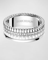 Quatre 18K White Gold Diamond Ring