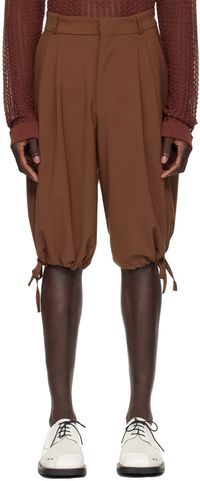 Bonsai Burgundy Drawstring Shorts