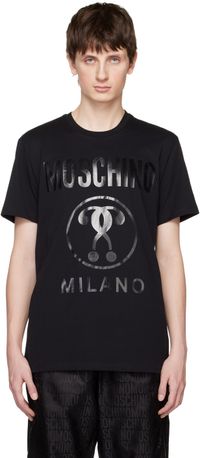 Moschino T-shirt noir à logo