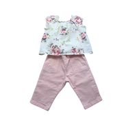 Bonpoint - Seconde Main - Ensemble bébé rose - 6 mois - Taille 6M - Rose