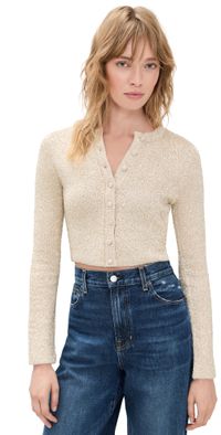 LoveShackFancy Ferra Cardigan Honey Gold S