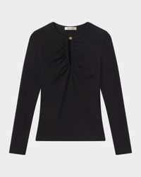 The Keyhole Matte Jersey Top