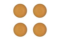 Bjorn - Assiette en grès - 4 pièces - Taille Unique - Jaune
