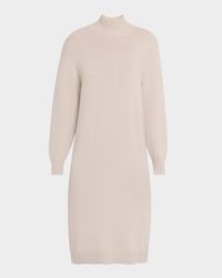 Cashmere Mock-Neck Sweater Dress
