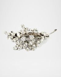 Crystal Leaf Hair Barrette