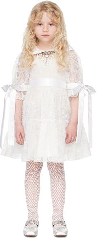 Chopova Lowena SSENSE Exclusive Kids White Flower Girl Dress