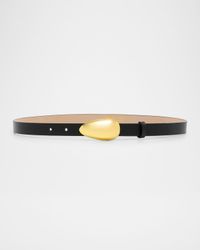 Bean Buckle Leather Belt