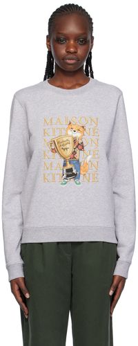 Maison Kitsuné Gray Fox Champion Sweatshirt