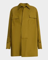 Jori Long-Sleeve Cotton Tunic Dress