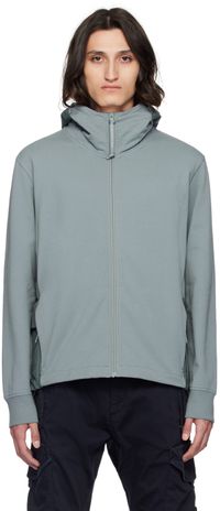 C.P. Company Gray Paneled Hoodie
