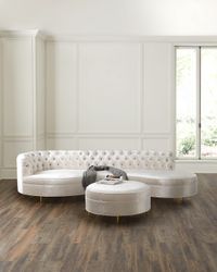 Terra Sofa and Round Ottoman