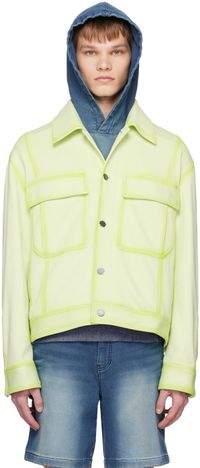 Solid Homme Yellow Faded Jacket