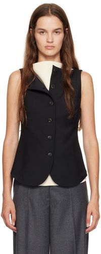 Róhe Black Waistcoat Tank Top