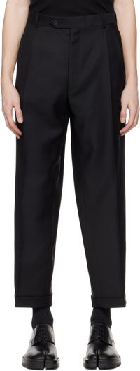 Maison Margiela Black Mohair Trousers
