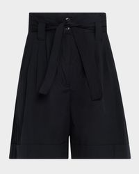 Pleated Belted Trousers Shorts