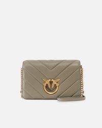 Pinko - Classic love bag click big - Taille Unique - Marron