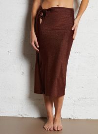 La Nouvelle - Jupe midi de plage - Taille 3/T4 - Marron