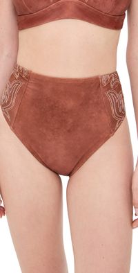 L'AGENCE Vanessa Bolero High Waisted Bottoms Bronze M