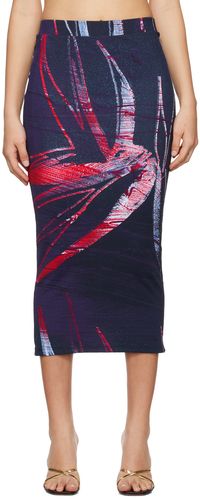 Louisa Ballou Multicolor Printed Midi Skirt