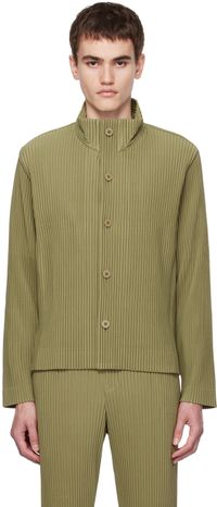 HOMME PLISSÉ ISSEY MIYAKE Khaki Tailored Pleats 1 Jacket
