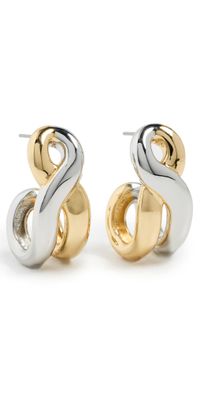 DEMARSON Odell Hoops Two Tone One Size