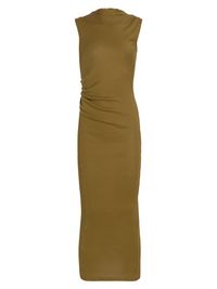Women's Sleeveless Rib-Knit Maxi Dress - Morass - Size Small