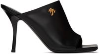 Palm Angels Black Palm Open Toe Mules