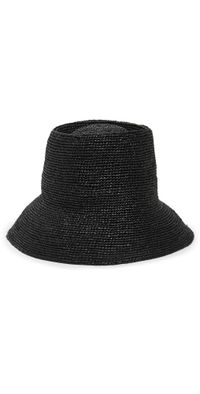 Janessa Leone Felix Straw Hat Black S