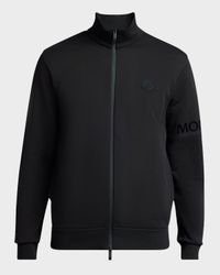 Men's Sleeve-Logo Fleece Full-Zip Jacket