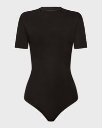 Aurora Pure Cut String Short-Sleeve Bodysuit