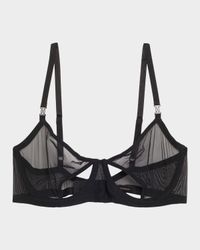 Brienne Cutout Mesh Balconette Bra