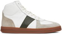 Rhude White & Gray Paneled Sneakers