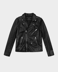 Men's Studded Eagle Leather Jacket